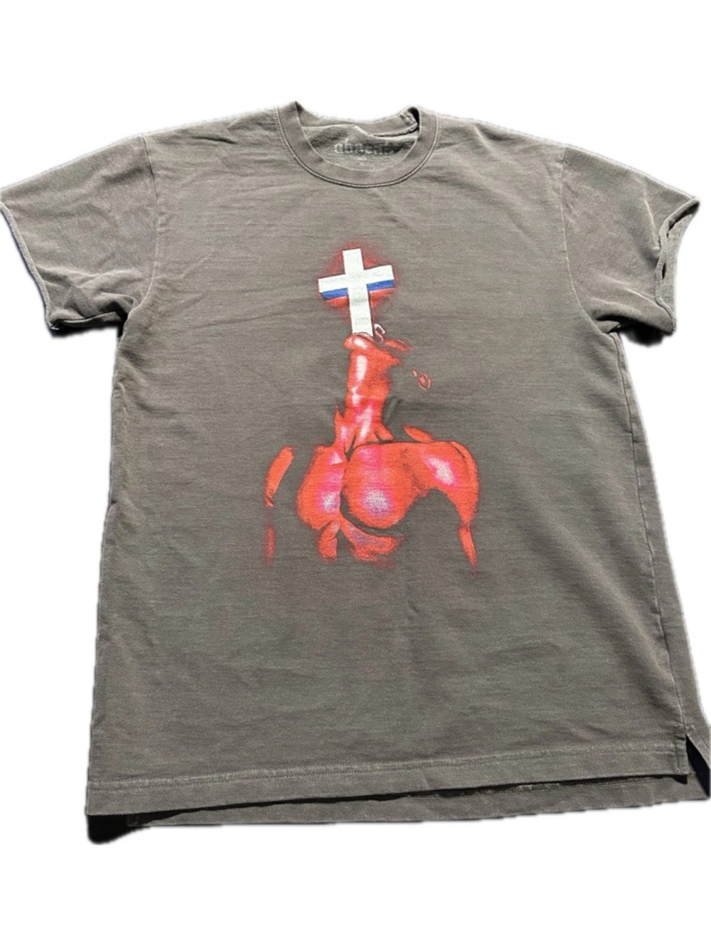 Absent Down Your Throat Tee Shirt Men's Medium Heavyweight Graphic Rare Grail